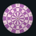 Pink And Purple Dartboard With Darts<br><div class="desc">Pink And Purple Dart Board</div>