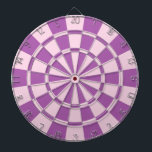 Pink And Purple Dartboard With Darts<br><div class="desc">Pink And Purple Dart Board</div>