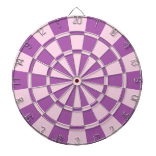 Pink And Purple Dartboard With Darts