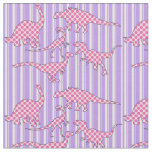 Pink and Purple Dinosaur Fabric