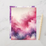 Pink and Purple Distressed Ink Background