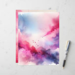 Pink and Purple Distressed Ink Background