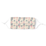 Pink And Purple Ethnic Feather Pattern Cloth Face Mask