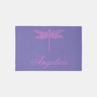 Pink and Purple Fantasy Dragonfly  Personalize