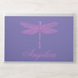 Pink and Purple Fantasy Dragonfly Personalized