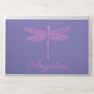 Pink and Purple Fantasy Dragonfly Personalized HP Laptop Skin