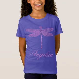 Pink and Purple Fantasy Dragonfly 