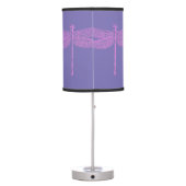 Pink and Purple Fantasy Dragonfly  Table Lamp (Back)
