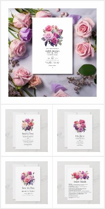 Pink and Purple Floral Wedding