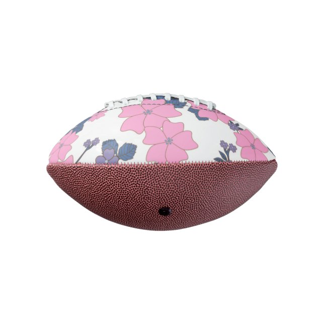 PINK AND PURPLE FLOWER PATTERN FOOTBALL (Rotated 270)