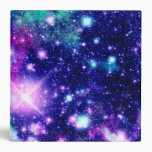 Pink and Purple Galaxy Stars Binder