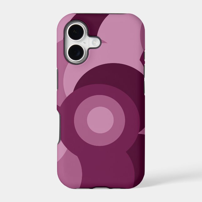 pink and purple geometric pattern iphone case (Back)