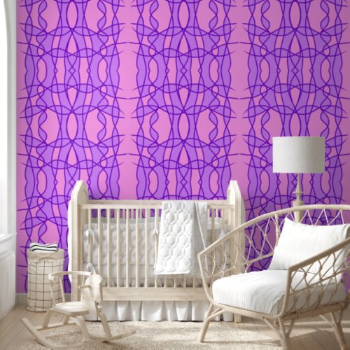 Pink and purple geometric pattern  wallpaper 