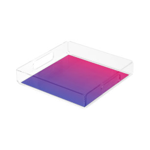 Pink and Purple Gradient Colors Acrylic Tray
