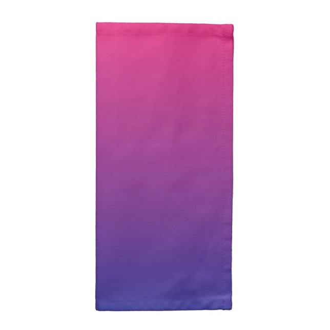 Pink and Purple Gradient Colors Cloth Napkin (Half Fold)