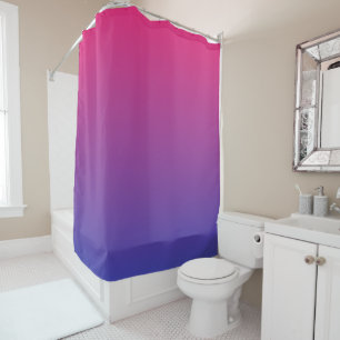 Pink and Purple Gradient Colors Shower Curtain