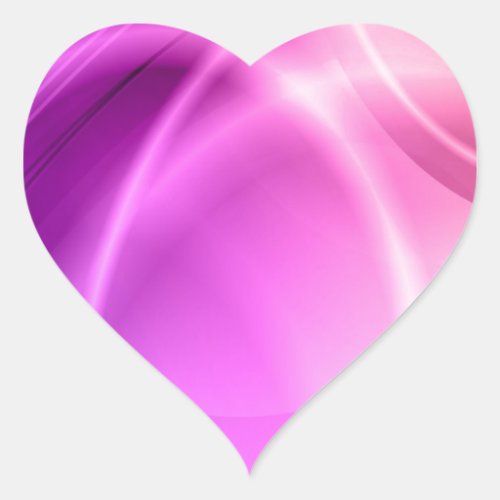 Pink and Purple Heart Sticker