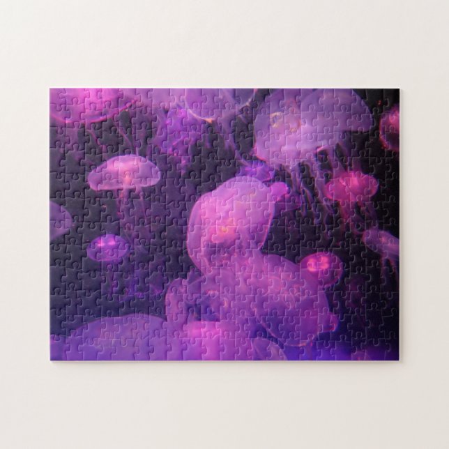 Pink and Purple Jellyfish Jigsaw Puzzle (Horizontal)