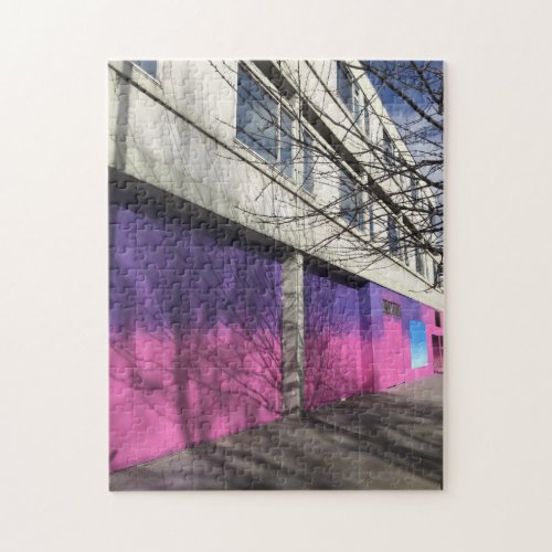 Pink and Purple Kings Road Chelsea London UK Jigsaw Puzzle