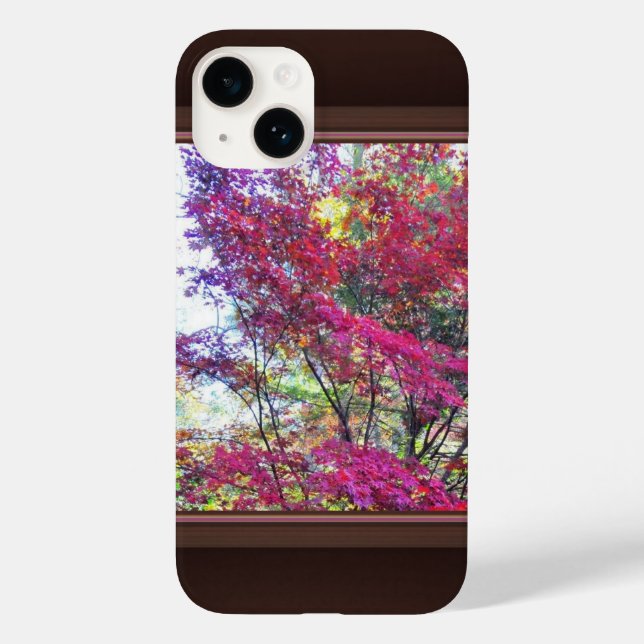 Pink And Purple Leaves  Case-Mate iPhone Case (Back)