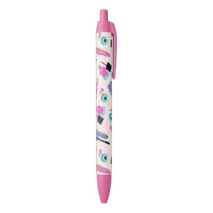 Pink and Purple Make Up Cosmetics Pattern Pen