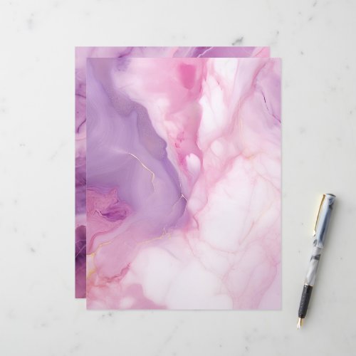 Pink and Purple Marble Scrapbook Paper Backgrounds