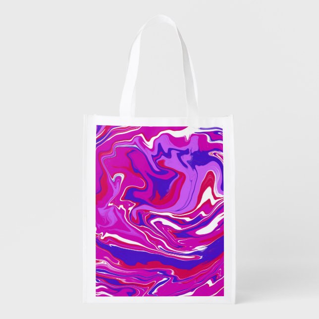Pink and Purple Marble Swirls   Tote Bag (Front)