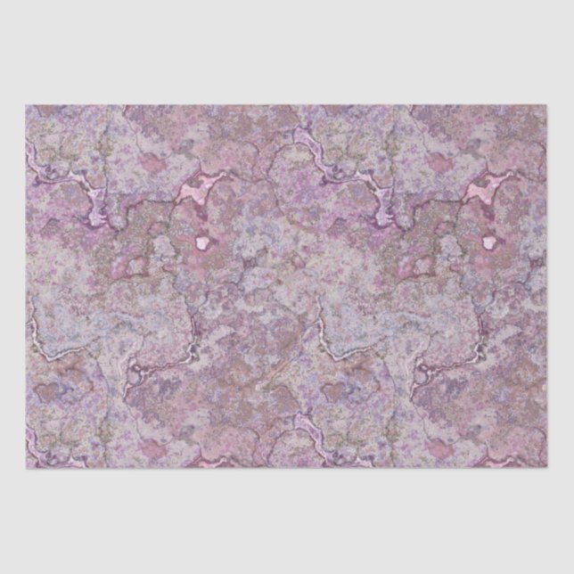 Pink and Purple Marble  Tissue Paper (Front)