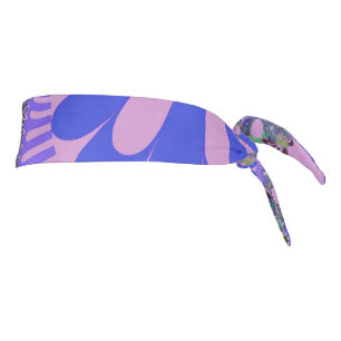 Pink and Purple Mod Tie Headband