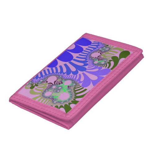 Pink and Purple Mod Trifold Wallet