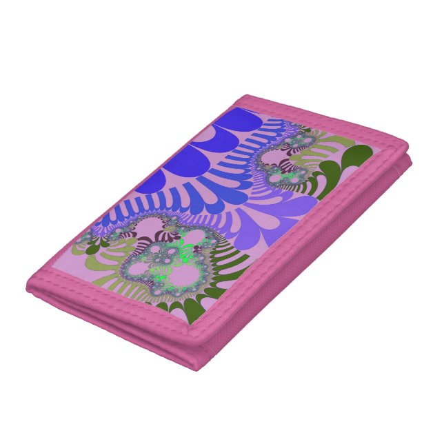 Pink and Purple Mod Trifold Wallet (Bottom)