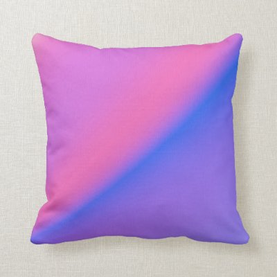 Pink and Purple Mojo Throw Pillow