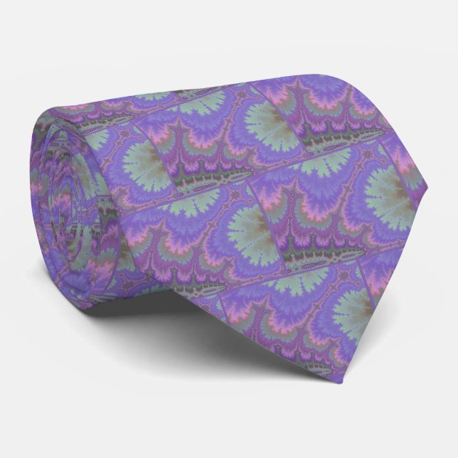 Pink And Purple Paisley Tie (Rolled)