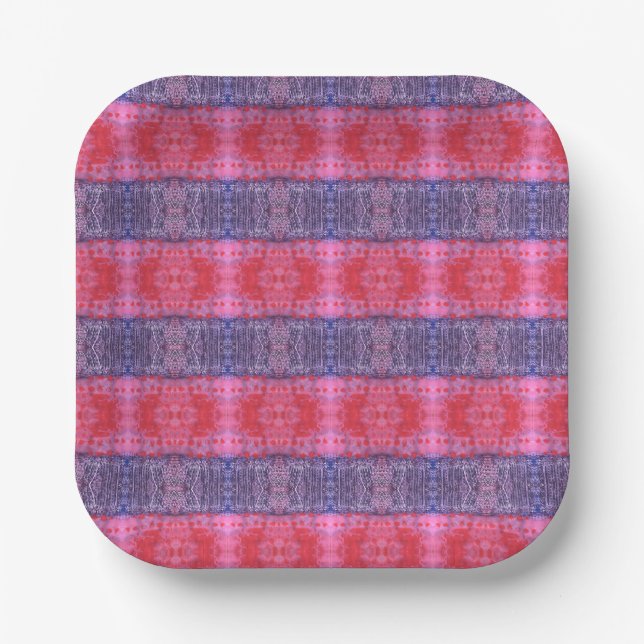 Pink and purple paper plates (Front)
