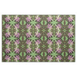 Pink and Purple Passionflower Floral Patterned Fabric