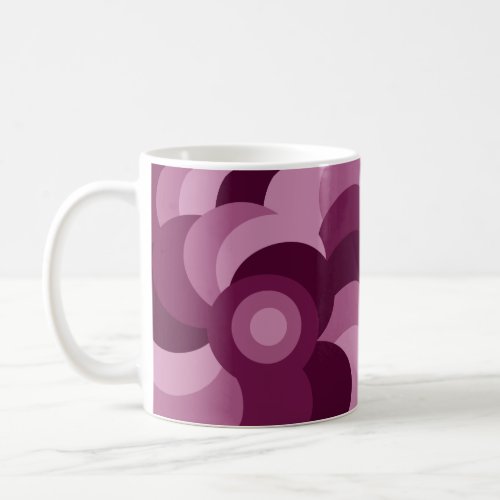 pink and purple pattern coffee mug