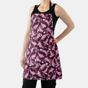 Pink and Purple Pattern - Koi Fish Apron