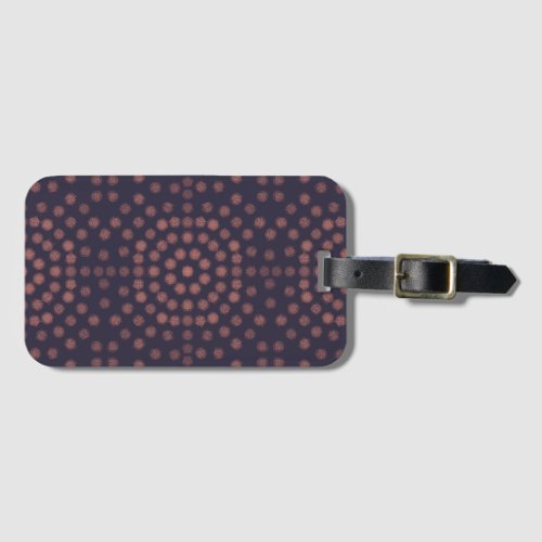 Pink and Purple Pattern Luggage Tag