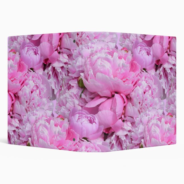 Pink and Purple Peonies   3 Ring Binder (Background)
