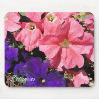 Pink and Purple Petunias Mouse Pad