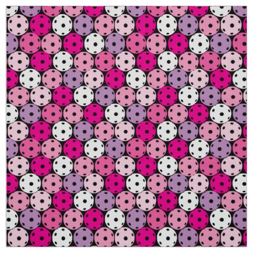 Pink and purple pickleballs fabric