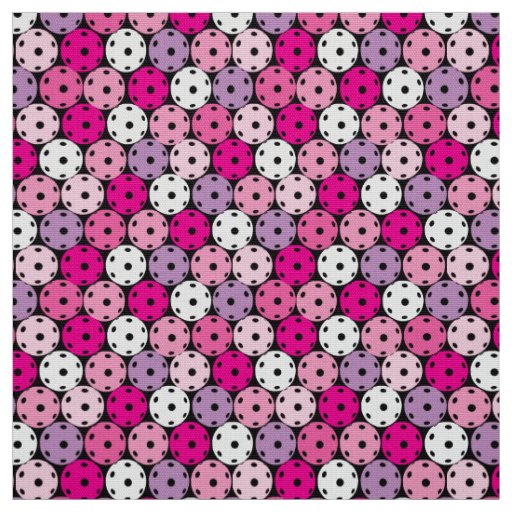 Pink and purple pickleballs fabric
