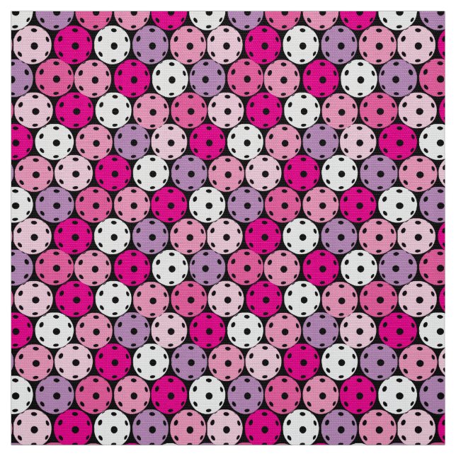 Pink and purple pickleballs fabric (Swatch)