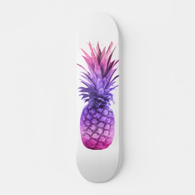 Pink and Purple Pineapple Skateboard (Front)