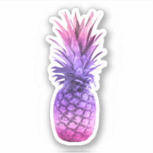 Pink and Purple Pineapple Sticker