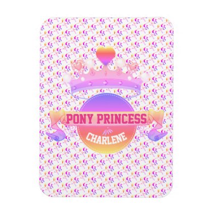 Pink and Purple Pony Princess Magnet