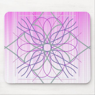 Pink And Purple Random Design Mouse Pad