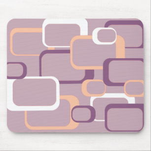 Pink and Purple Retro Square Mousepad