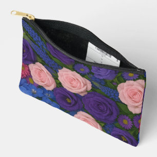 Pink and Purple Rose Print Cut Sew Bag