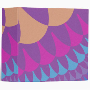 Pink and Purple Scales Binder